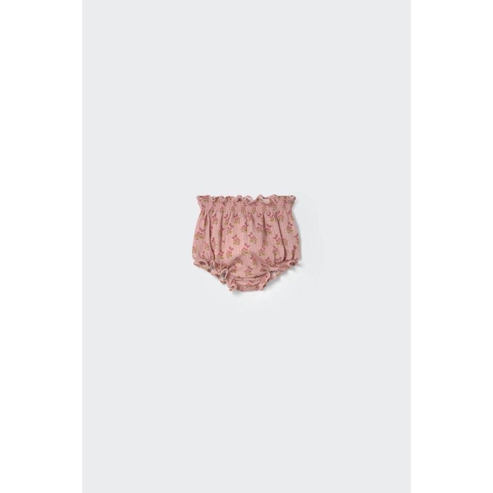 NEW COZMO girls' bloom textured baby bloomers in silver pink